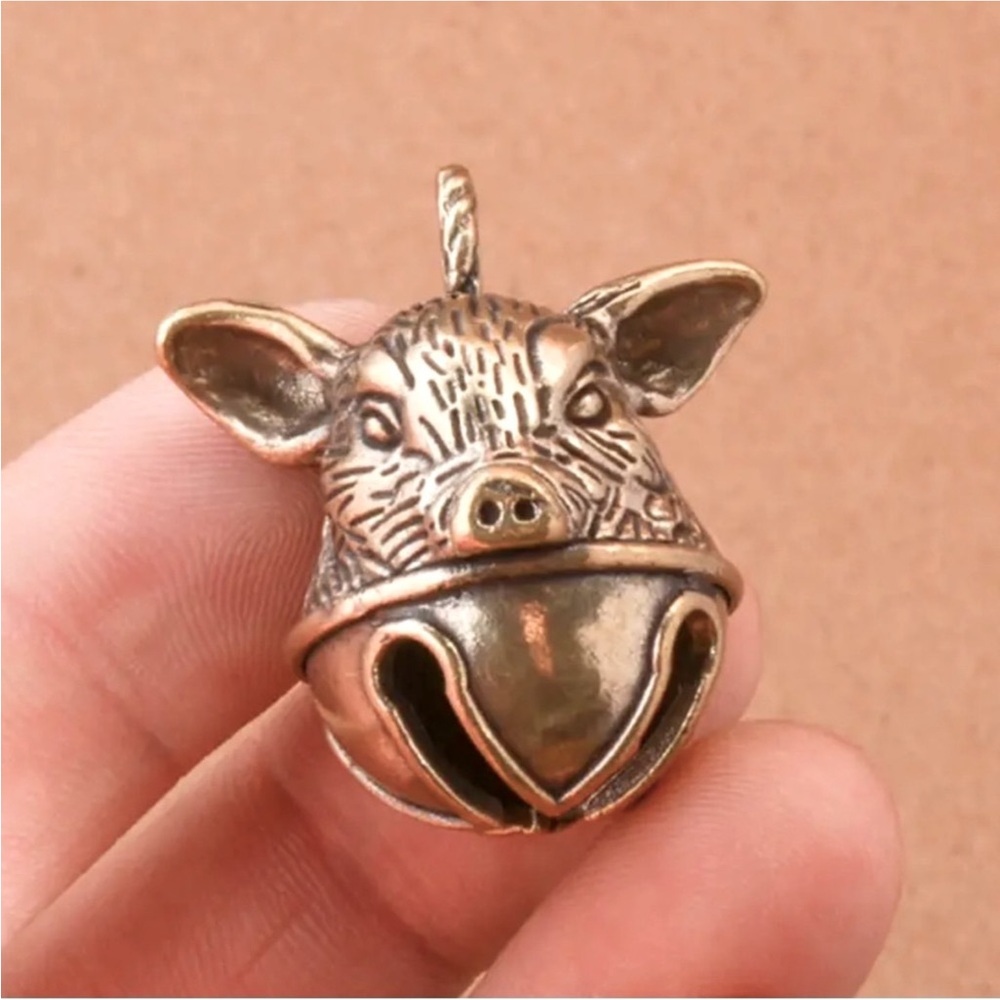 Solid Brass PIG Bell